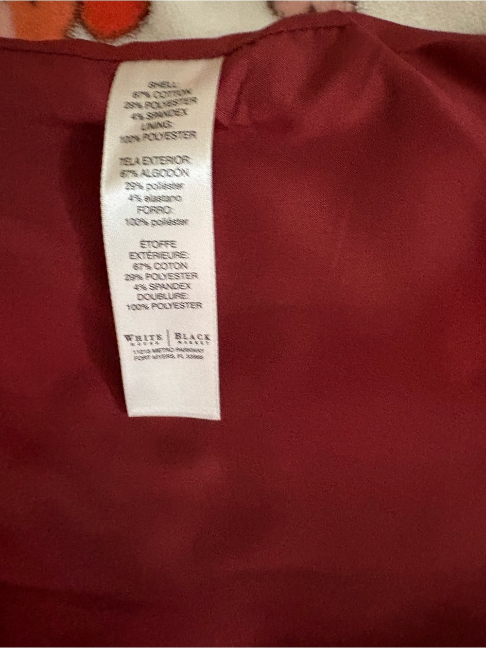 NWT White House Black Market Belted Rust Burnt Orange Skirt Size 12 - Picture 8 of 11